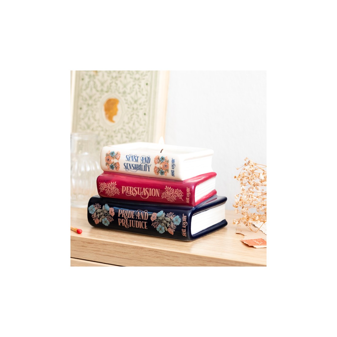 Bougie parfumée livres en céramique - Jane Austen