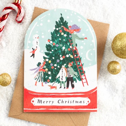 Christmas card - Snowglobe
