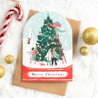 Carte de Noël - Snowglobe - Sister paper co