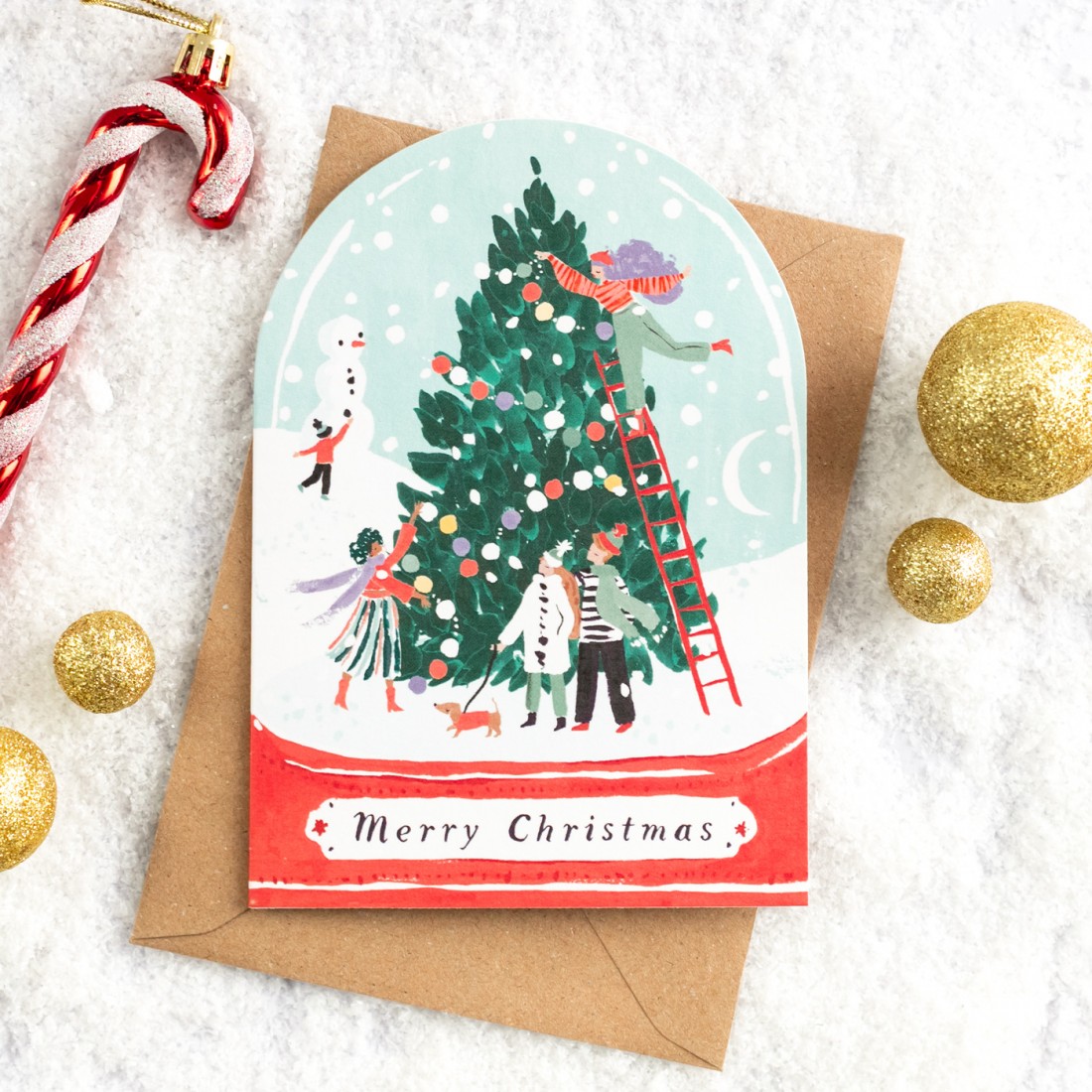 Carte de Noël - Snowglobe - Sister paper co