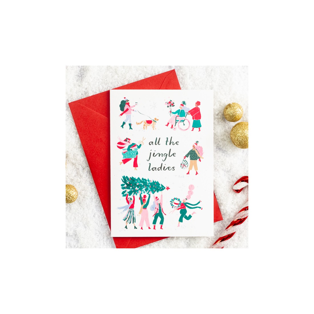 Carte de Noël - All the jingle ladies