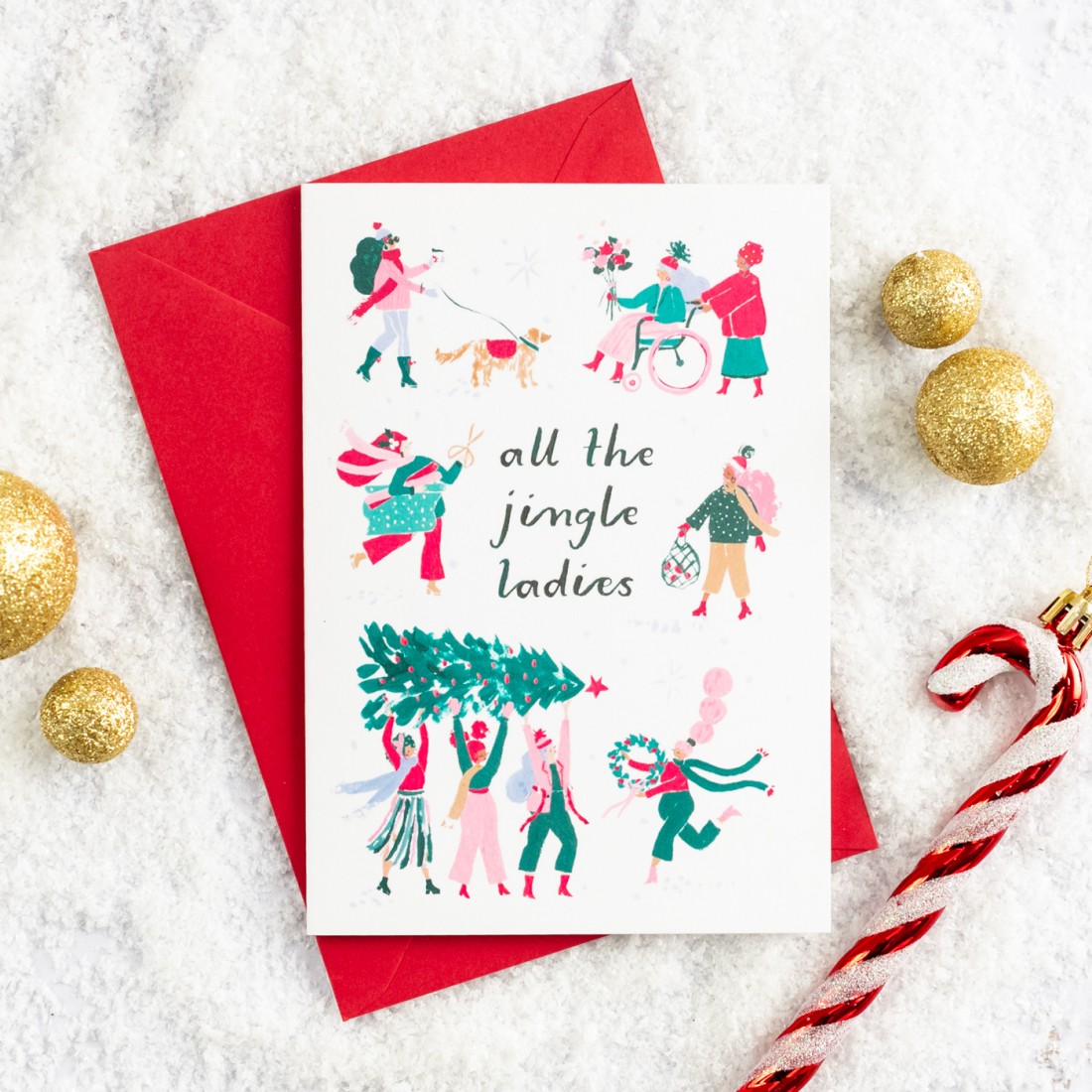 Carte de Noël - All the jingle ladies - Sister paper co