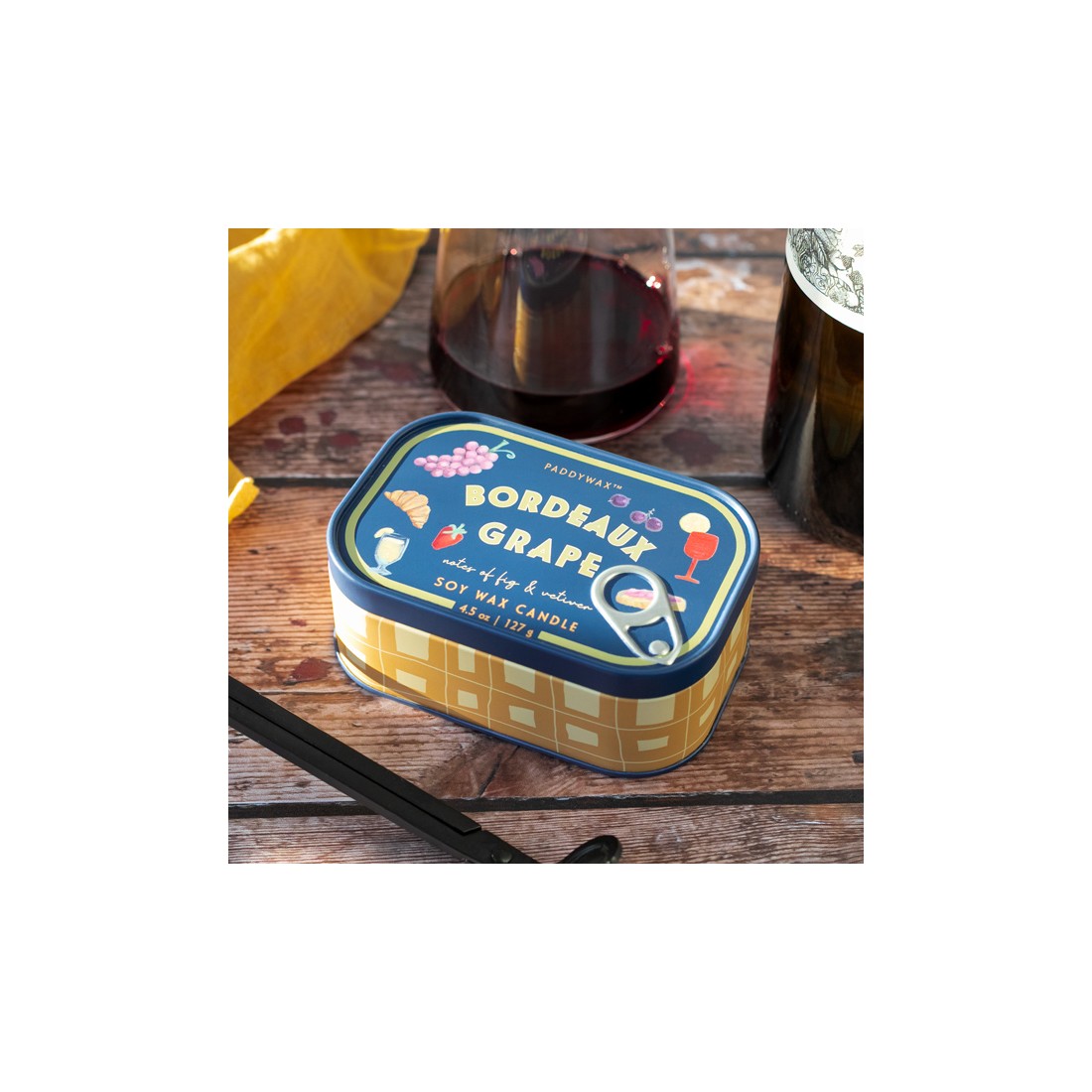 Bougie parfumée Bistro (conserve) - Bordeaux grape