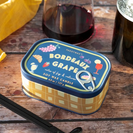 Bougie parfumée Bistro (conserve) - Bordeaux grape