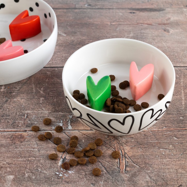 Gamelle alimentation lente - Small hearts - Anti-glouton