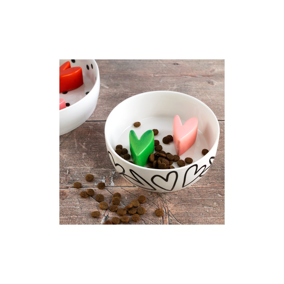 Gamelle alimentation lente - Small hearts - Anti-glouton