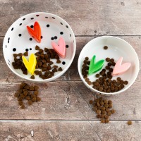 Gamelle pour chien alimentation lente - Small hearts - Anti-glouton