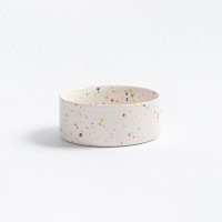 Set de gamelles chat ou chien - New party confetti - blanc