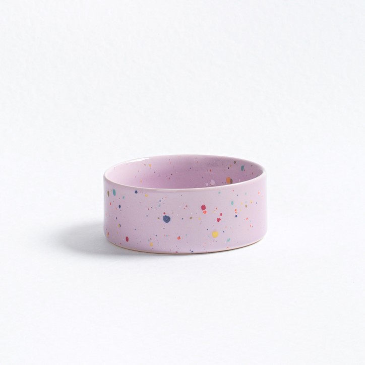 Set de gamelles chat ou chien - New party confetti - Lilas