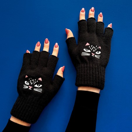 Fingerless gloves - Feline