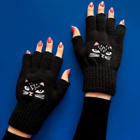 Fingerless gloves - Feline