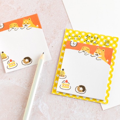 Bloc de notes adhésives - Le goûter des shiba
