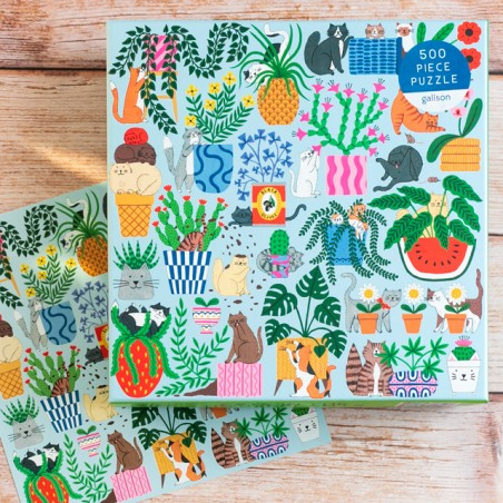 Puzzle Galison - Cats in the houseplants