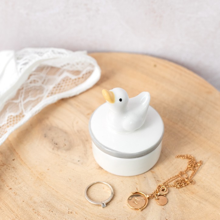 Petite boîte en céramique - Canard
