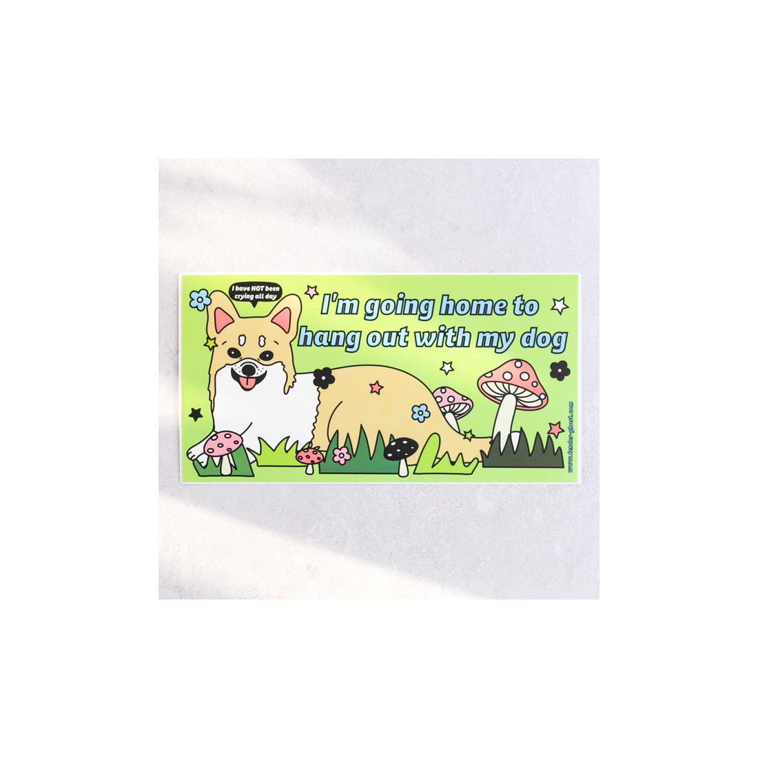 Sticker pour voiture - Hang out with my dog