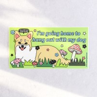 Sticker pour voiture - Hang out with my dog