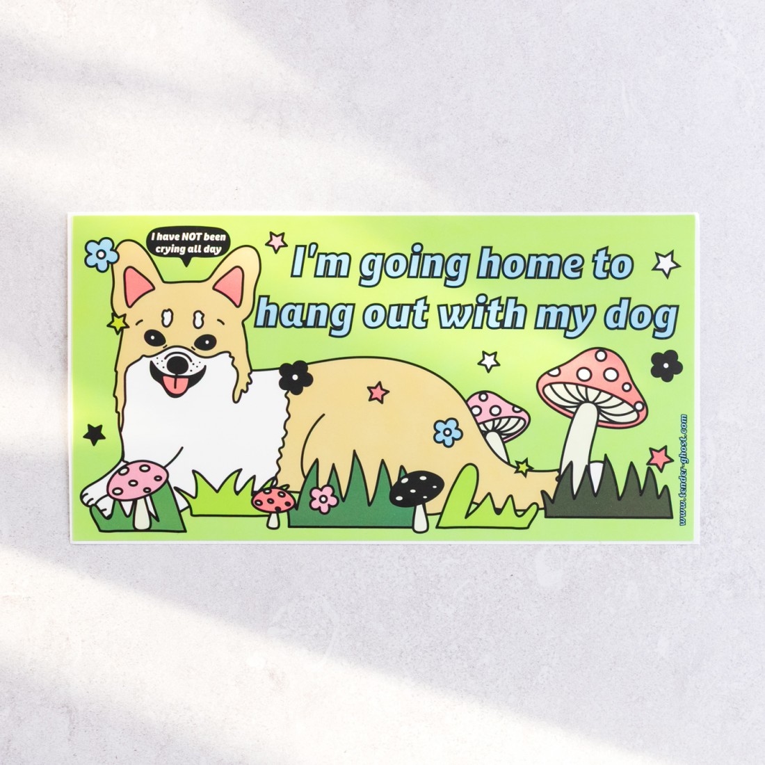 Sticker pour voiture - Hang out with my dog
