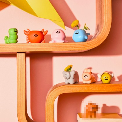 Mini vase Fluid Market - Surprise box (animaux)