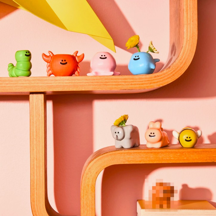 Mini vase Fluid Market - Surprise box (animaux)