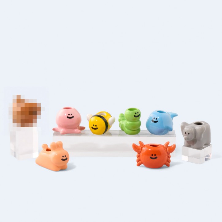 Mini vase Fluid Market - Surprise box (animaux)