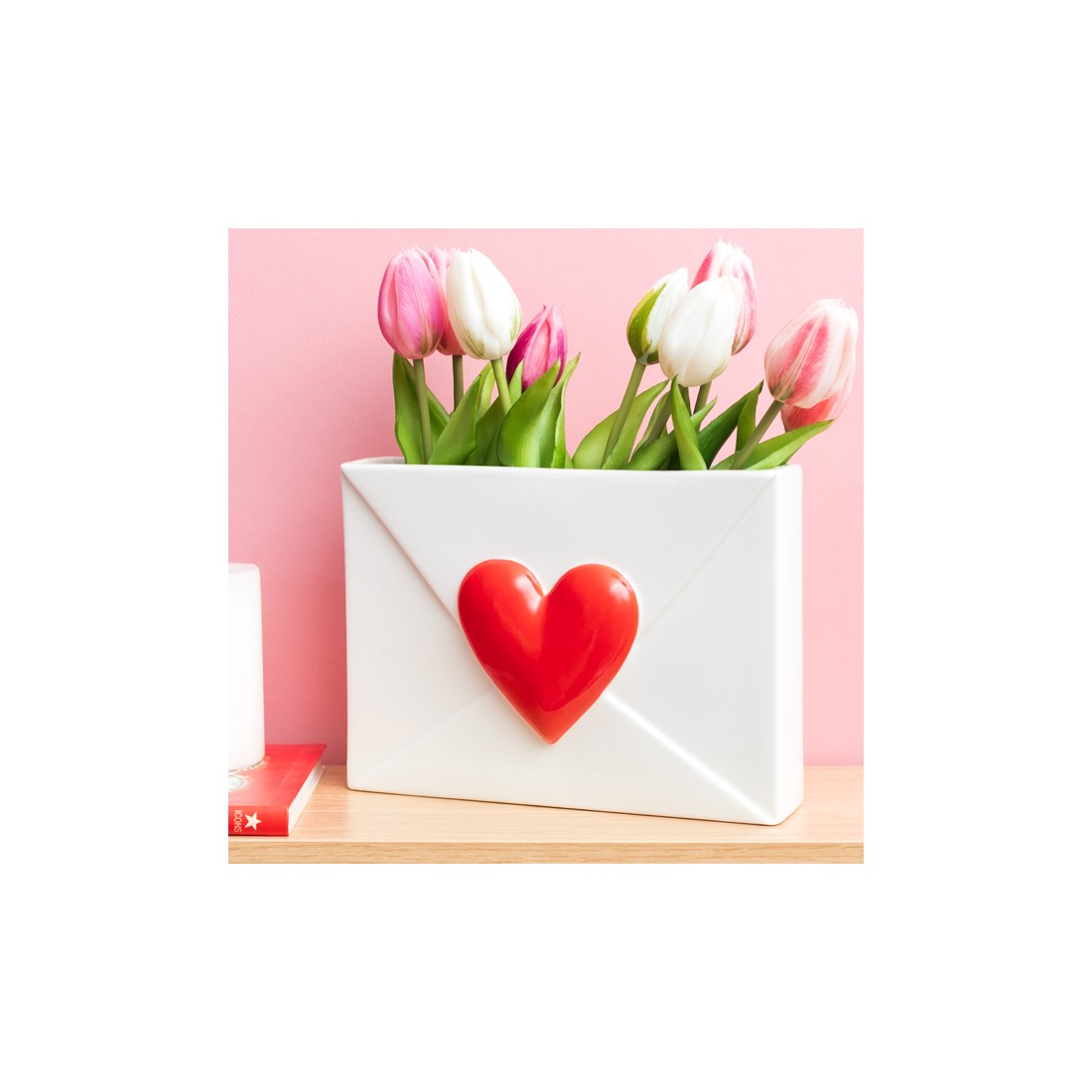 Vase - Enveloppe Coeur