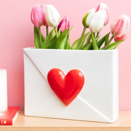 Vase - Enveloppe Coeur