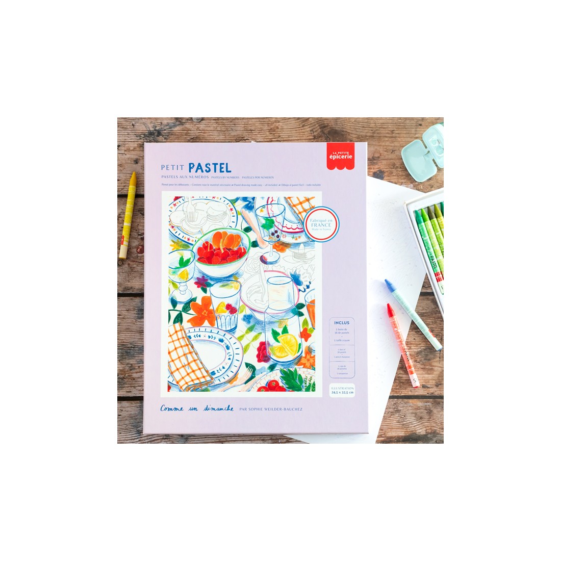 Coffret pastel au numéro - Comme un dimanche