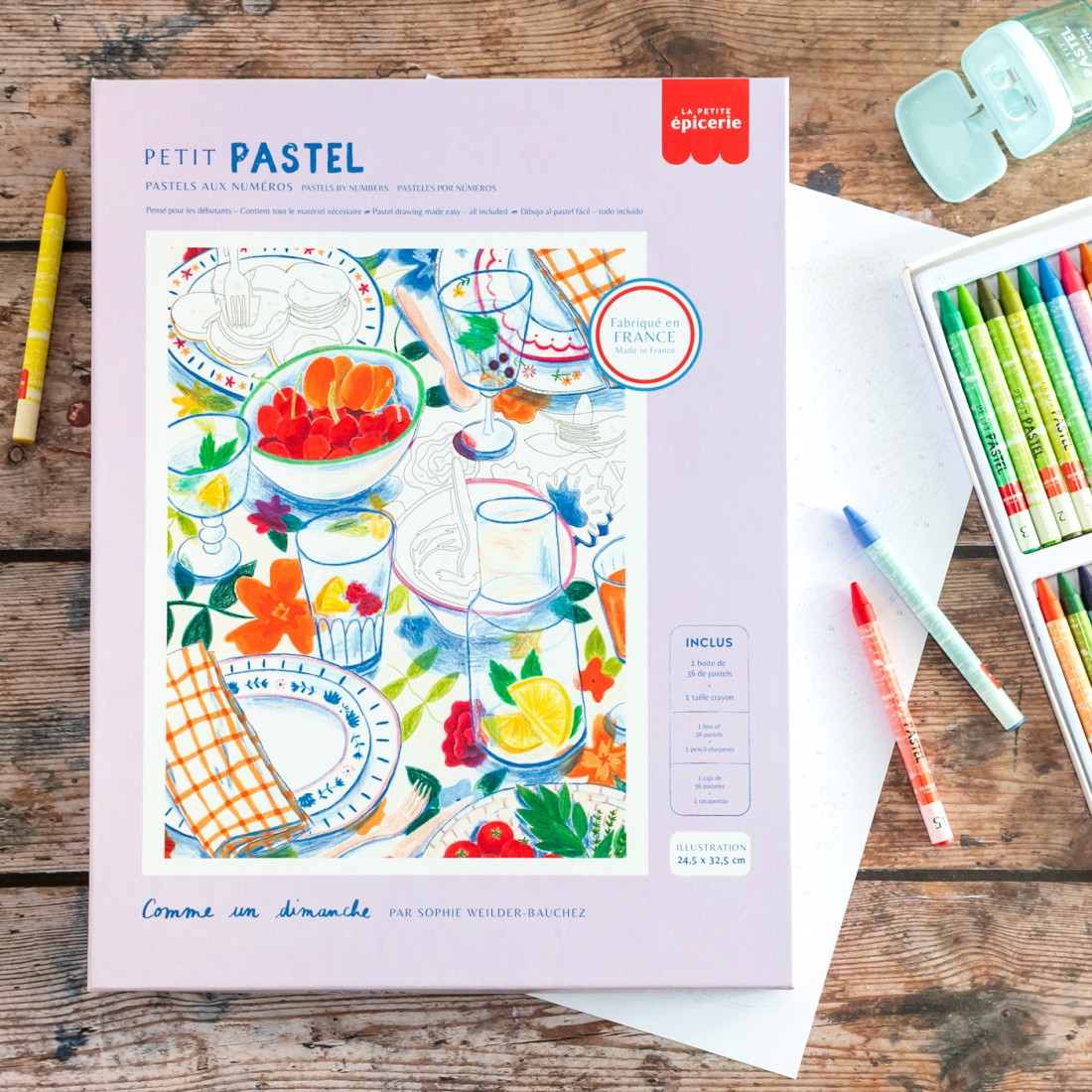 Coffret pastel au numéro - Comme un dimanche