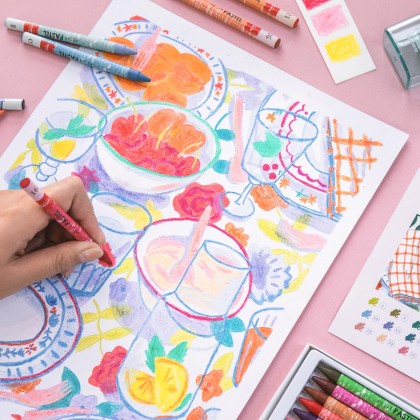 Coffret pastel au numéro - Comme un dimanche