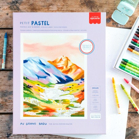 Pastel by numbers kit - Au grand Baou