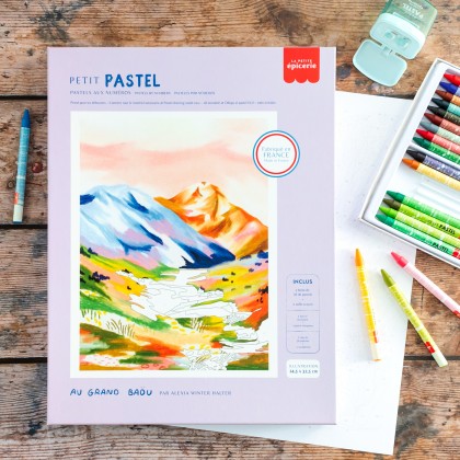 Pastel by numbers kit - Au grand Baou