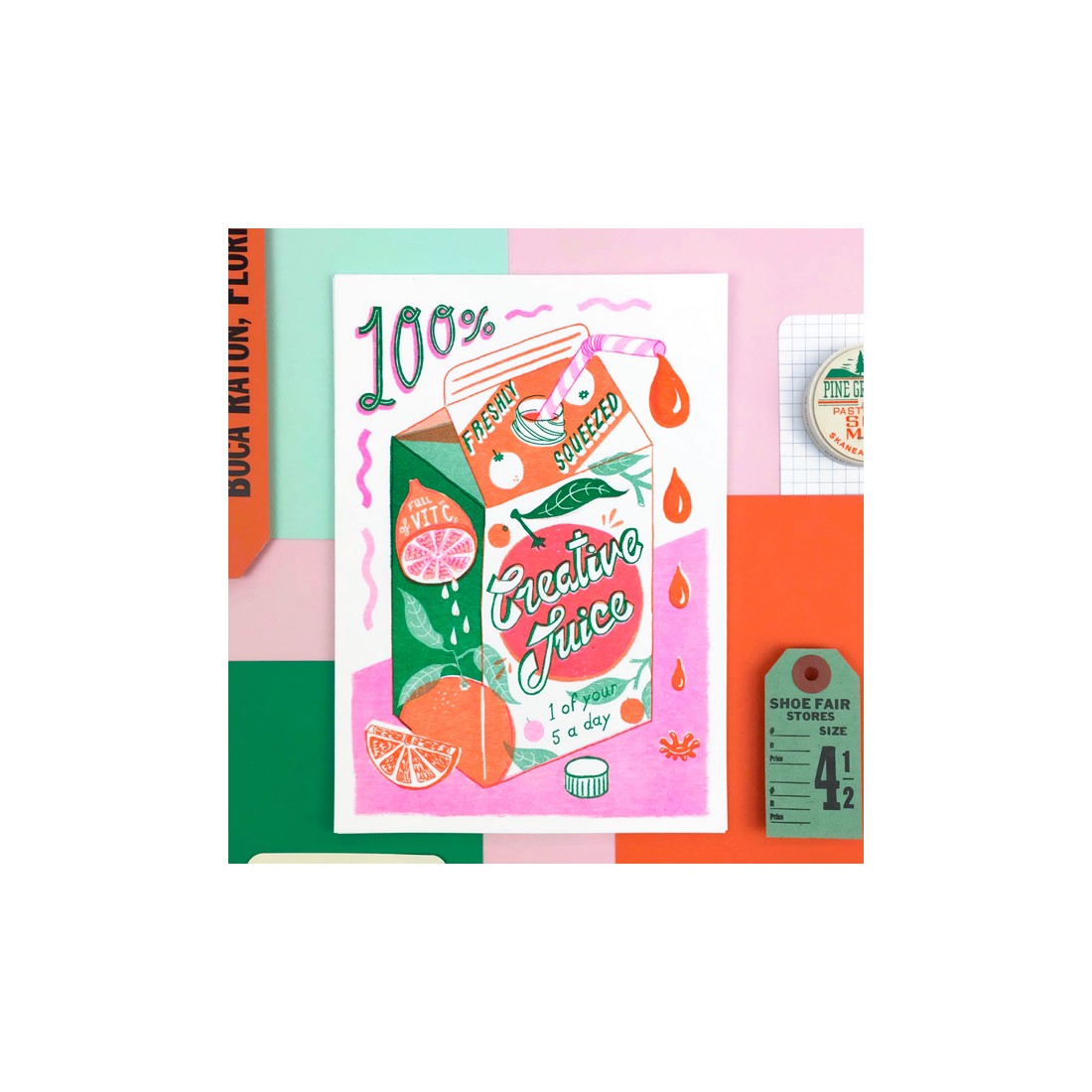 Affiche risographie - Creative juice - 
Jacqueline Colley