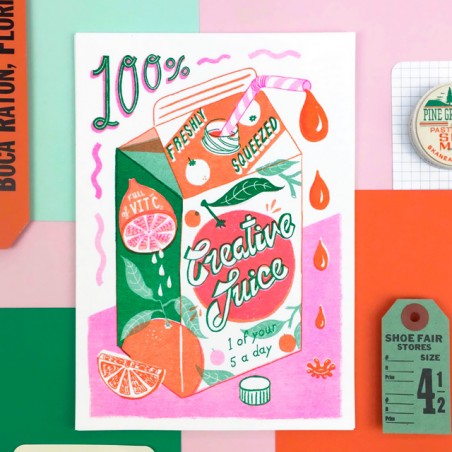 Affiche risographie - Creative juice - 
Jacqueline Colley