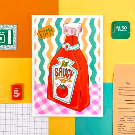 Affiche risographie - Saucy