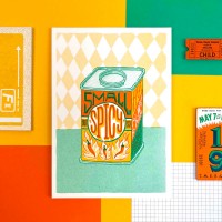 Affiche risographie - Small but so spicy - Jacqueline Colley