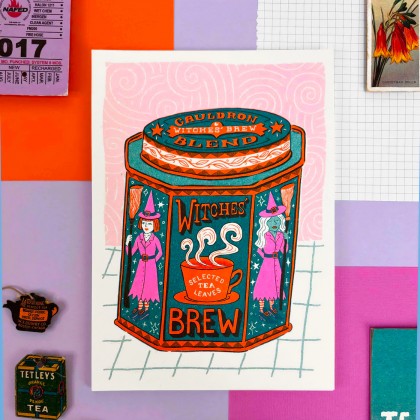 Affiche risographie - Witches brew