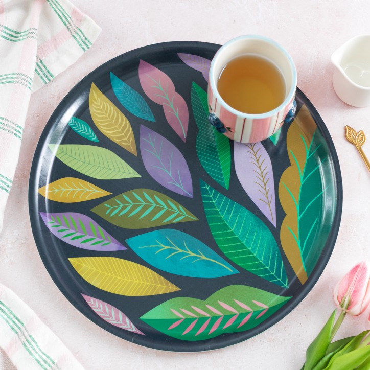 Plateau en bouleau Mini Labo - Feuillage