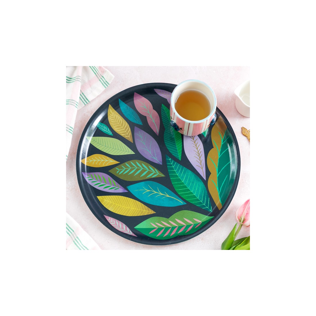 Plateau en bouleau Mini Labo - Feuillage