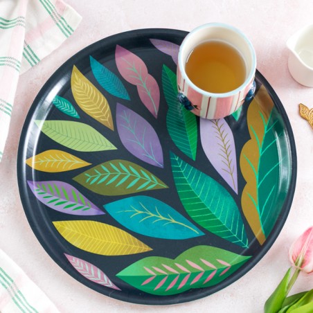Plateau en bouleau Mini Labo - Feuillage