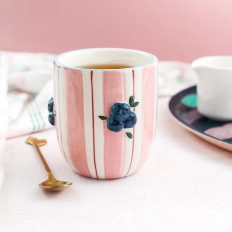 Tasse en grès naturel - Carry - Bloomingville Blueberry