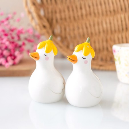Salière et poivrière - Canards