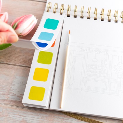 Carnet aquarelle Travel book - Spring in Paris