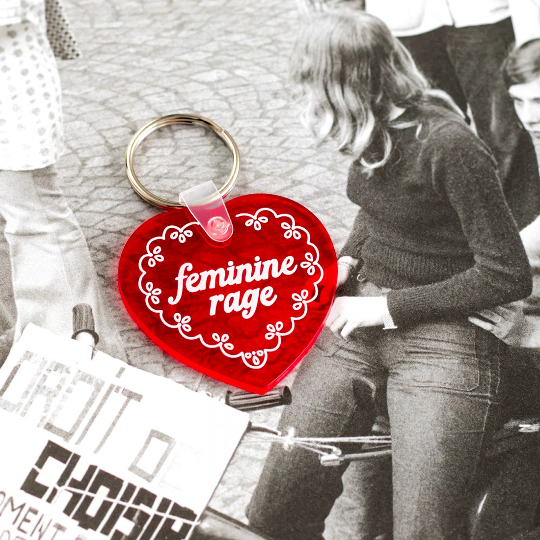 Porte-clés - Feminine rage