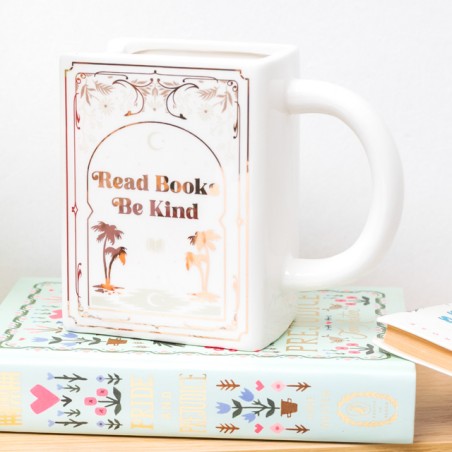 Book shaped mug - Read books, be kind