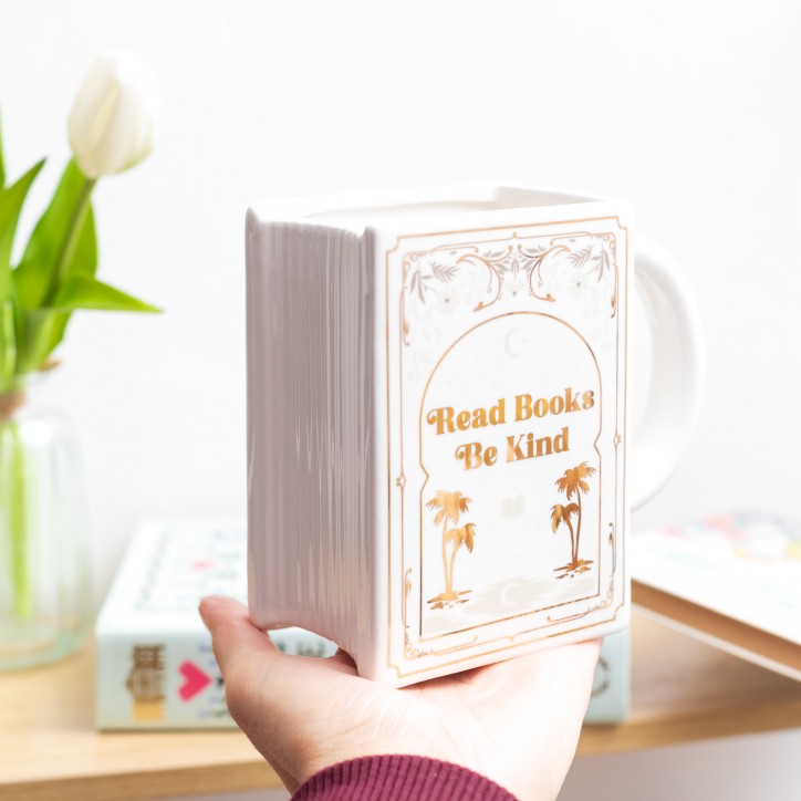 Mug livre - Read books, be kind (blanc)