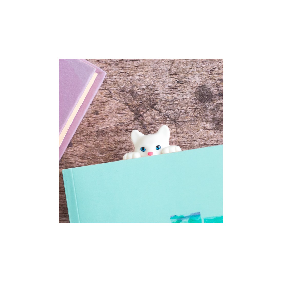 Marque-page - Chaton blanc