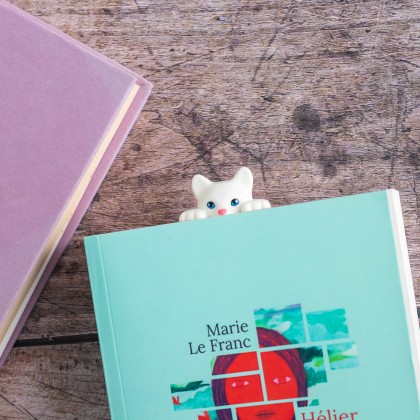 Marque-page - Chaton blanc