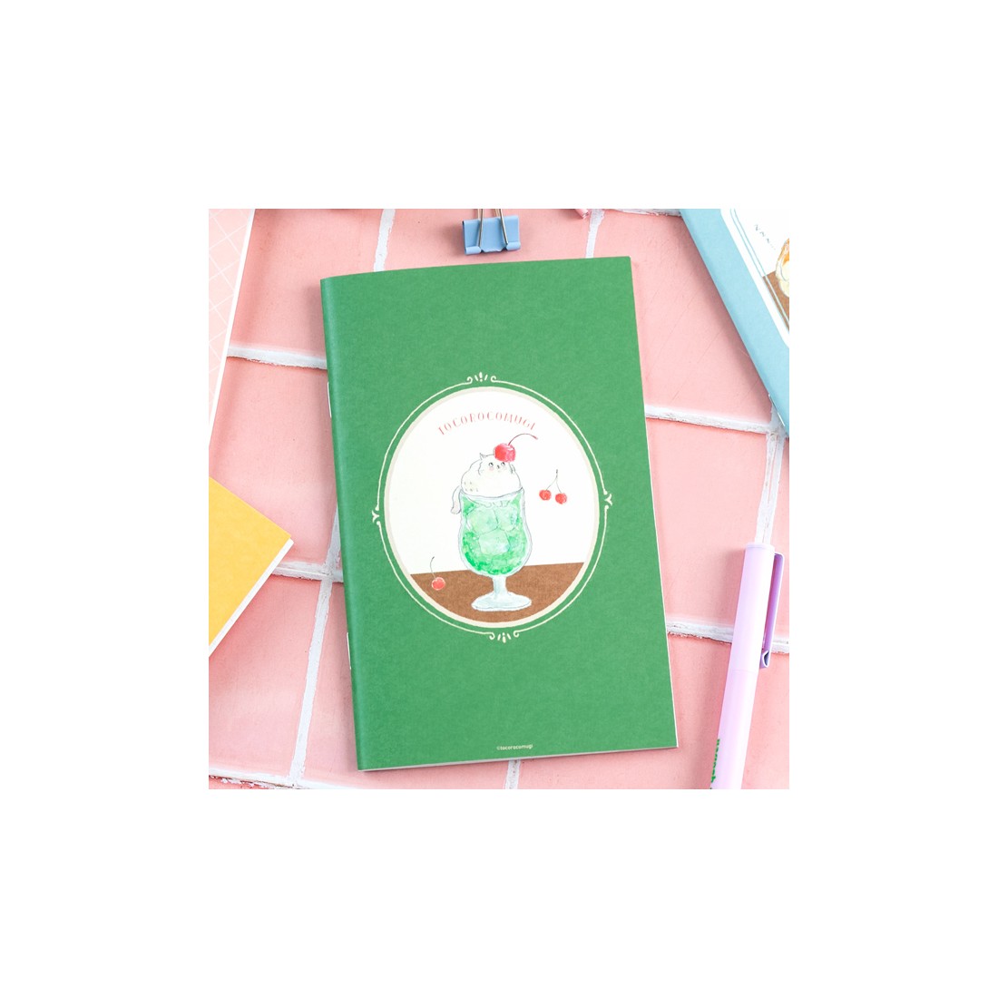 Carnet Tocorocomugi - Cherry (vert)