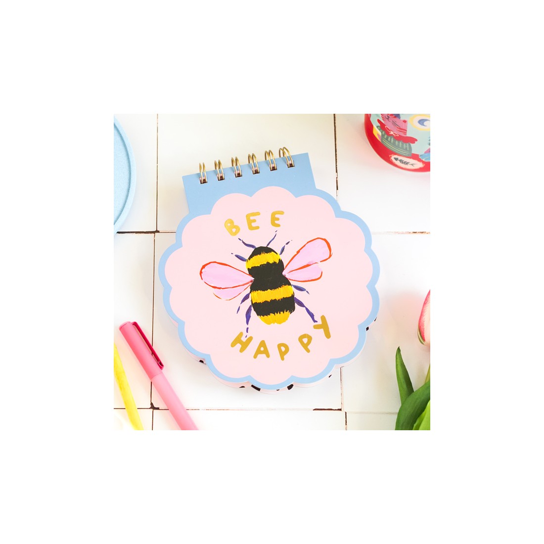 Carnet fleur - Bee happy