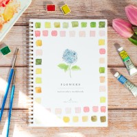 Carnet de peinture à l'aquarelle - Flowers Fleurs - Emily Lex Studio
